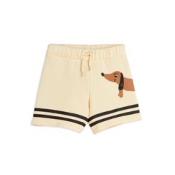 Mini Rodini Dog stripes sweatshorts Beige
