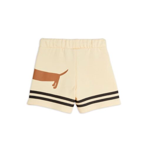 Mini Rodini Dog stripes sweatshorts Beige - Afbeelding 3