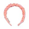 Petit Blush Smocked Headband Pink Neon Orange