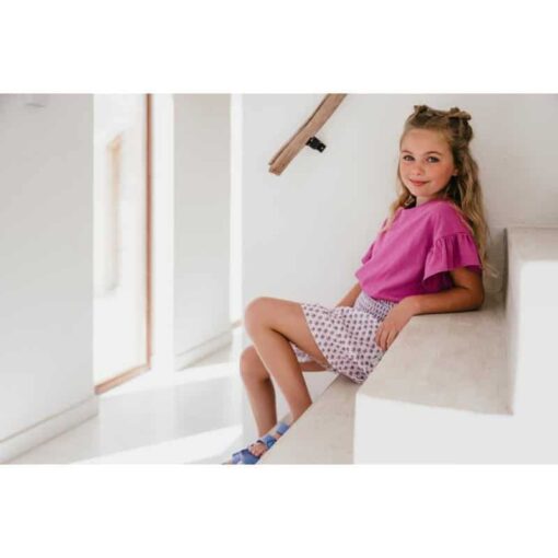 Petit Blush Loua Frill Blouse Party Punch - Afbeelding 2