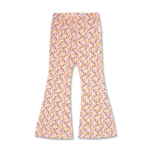 Petit Blush Bowie Flared Pants Mini Ditsy AOP