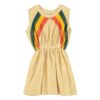 piupiuchick short dress sand multicolor stripes