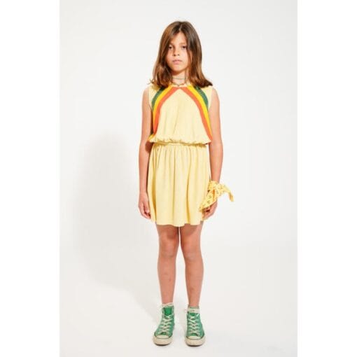 piupiuchick short dress sand multicolor stripes - Afbeelding 2