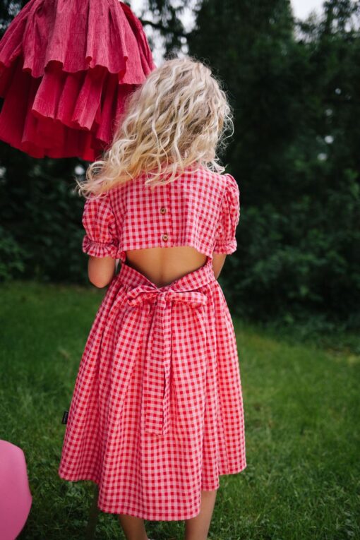 Daily Brat - Silly Checked dress Sunny Red - Afbeelding 2