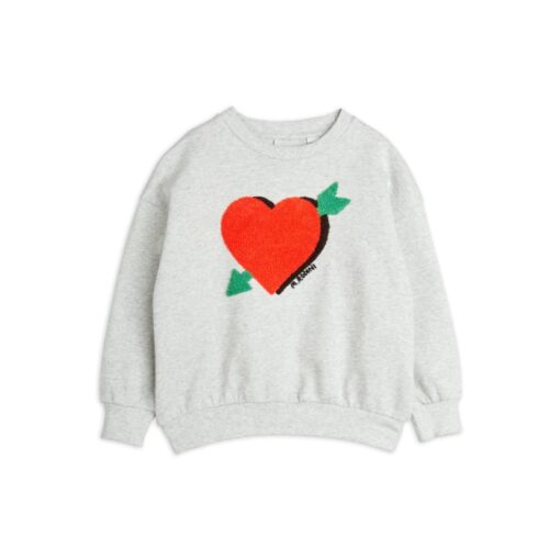 Mini Rodini Arrowed heart chenille sweatshirt