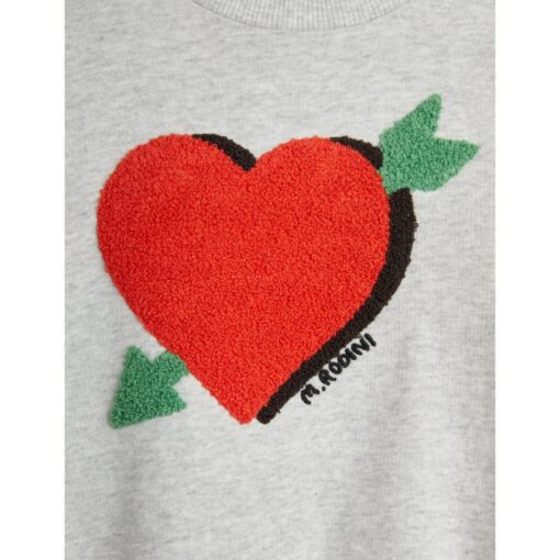 Mini Rodini Arrowed heart chenille sweatshirt - Afbeelding 2