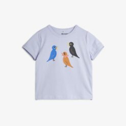 Mini Rodini Birds tee purple