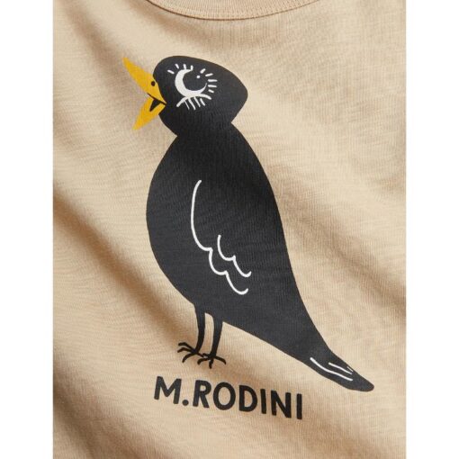 Mini Rodini Blackbird tee beige - Afbeelding 2