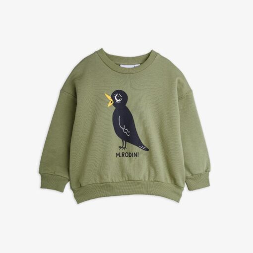 Mini Rodini Blackbird sweatshirt green