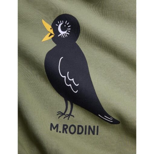 Mini Rodini Blackbird sweatshirt green - Afbeelding 2