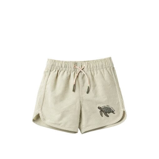 Salted Stories Seersucker Swimshort Green Bay