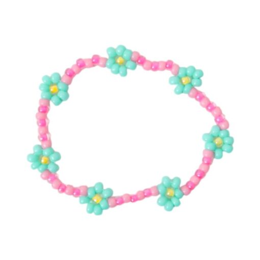 Love Issue Armbandje Daisy luminous pink/ocean blue