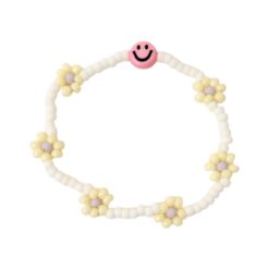 Love Issue Armbandje Daisy smiley pink sunshine