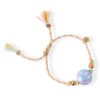 Love Issue Armbandje Happy smiley light blue orange