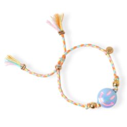 Love Issue Armbandje Happy smiley light blue orange