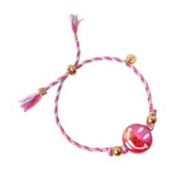 Love Issue Armbandje Happy smiley pink red