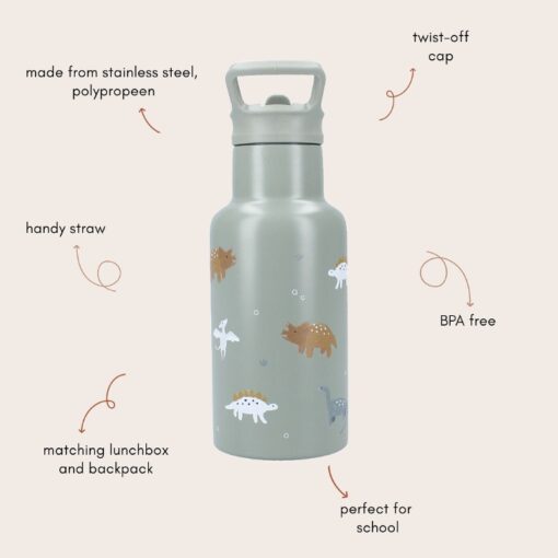 Drinkfles 350ml Kidzroom Dino's - Afbeelding 4