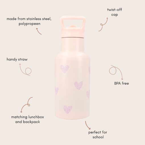 Drinkfles 350ml Kidzroom  Hartjes - Afbeelding 6