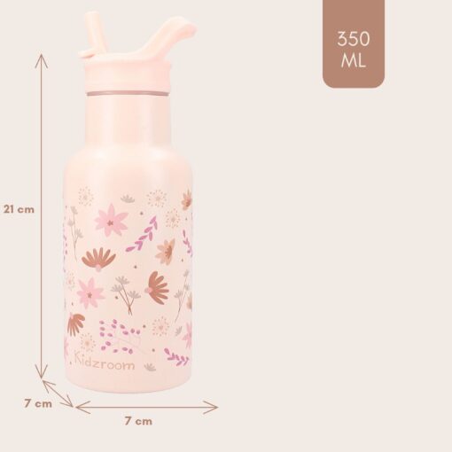 Drinkfles 350ml Kidzroom Bloemetjes - Afbeelding 4