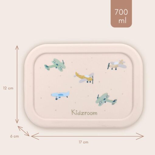 Lunchbox Kidzroom Vliegtuigen - Afbeelding 4