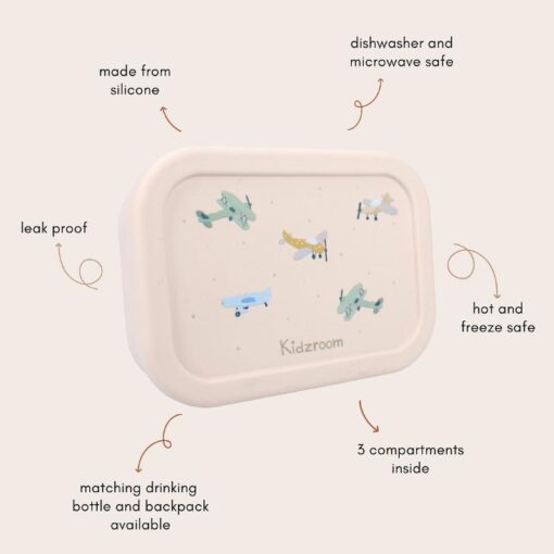 Lunchbox Kidzroom Vliegtuigen - Afbeelding 3