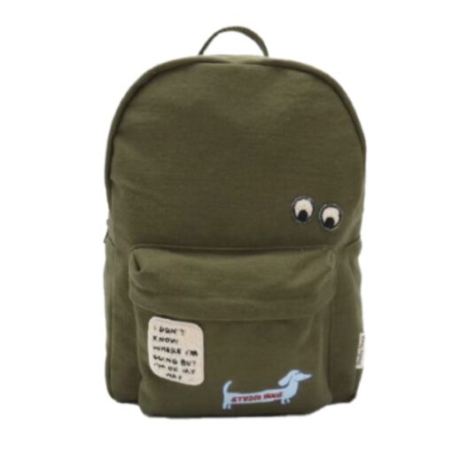 Studio Noos Evergreen Washed Cotton Midi Backpack