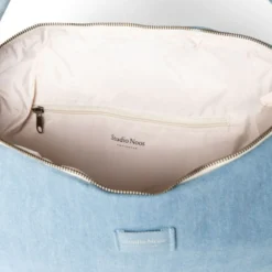 Studio Noos Denim Solid Cross Body Bag Light Blue