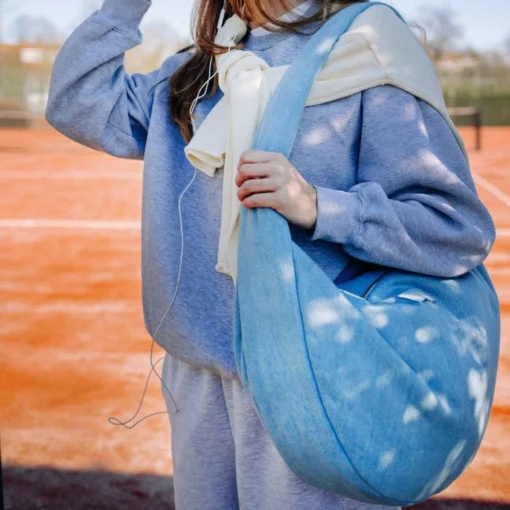 Studio Noos Denim Solid Cross Body Bag Light Blue - Afbeelding 5