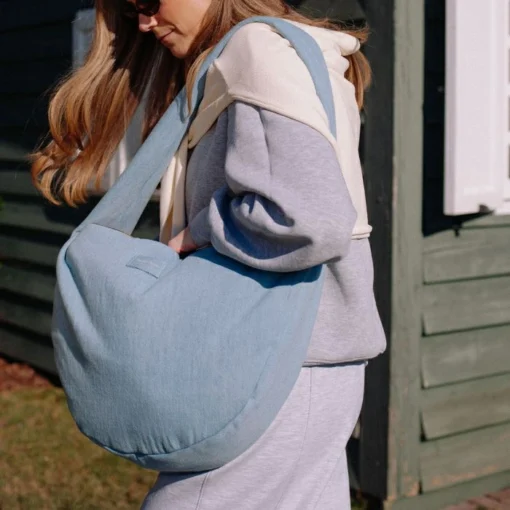 Studio Noos Denim Solid Cross Body Bag Light Blue - Afbeelding 2