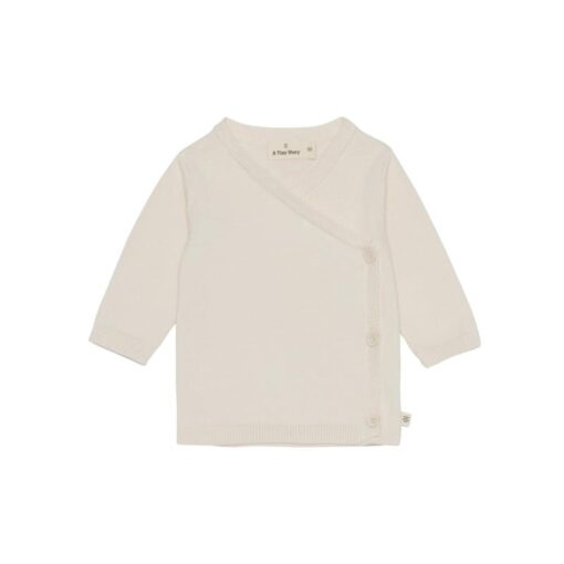 A Tiny Story baby cardigan crossbody ivory