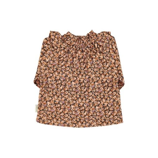 piupiuchick Blouse Light pink & brown flowers