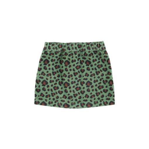 piupiuchick Short skirt Green animal print - Afbeelding 3
