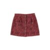 piupiuchick Short skirt Bordeaux zebra print