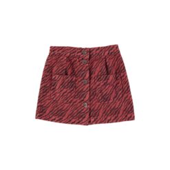 piupiuchick Short skirt Bordeaux zebra print