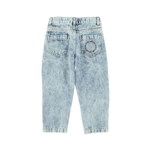 piupiuchick Mom fit trousers Washed blue denim