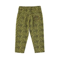 piupiuchick Mom fit trousers Olive green zebra print