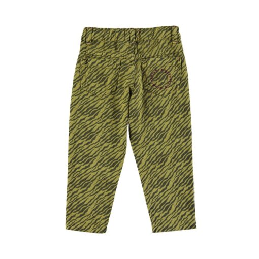 piupiuchick Mom fit trousers Olive green zebra print