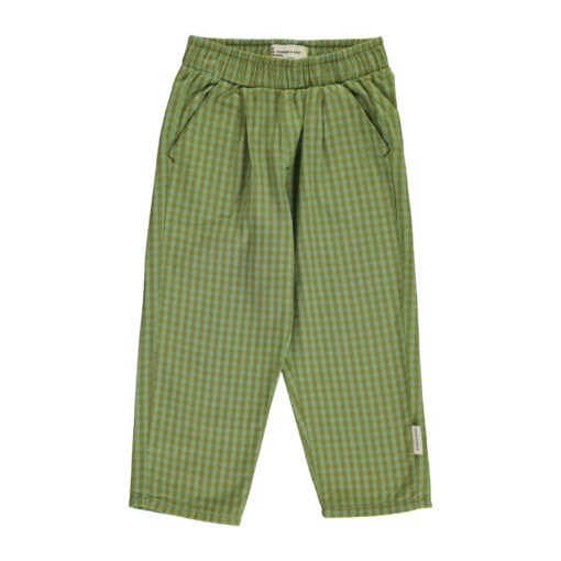 piupiuchick Unisex trousers Green checkered