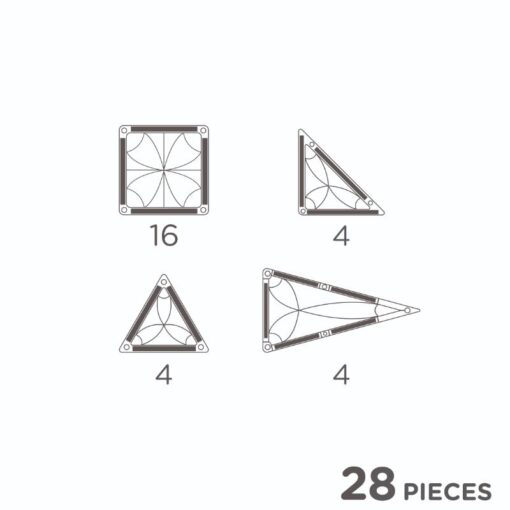 Cleverclixx Mini Tiles Pack Pastel 28 stuks - Afbeelding 14