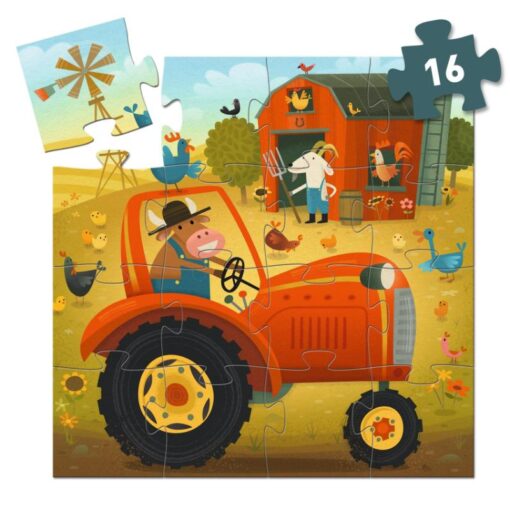 Djeco Puzzel Tractor DJ07275 - Afbeelding 2