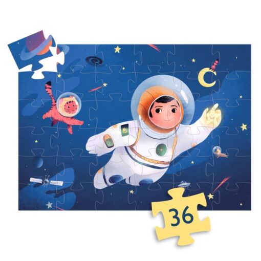 Djeco Puzzel Een astronaut op de maan DJ07301