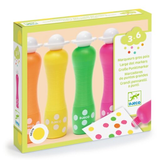 Djeco Foam Stempelstiften Neon DJ09059