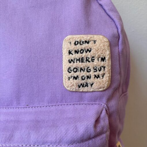 Studio Noos Lilac Washed Cotton Midi Backpack - Afbeelding 4