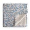 Mushie Swaddle Blue Flowers