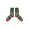 Piupiuchick Socks Green & blue stripes