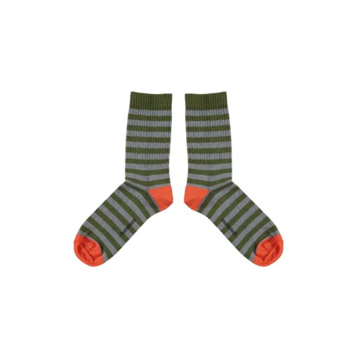 Piupiuchick Socks Green & blue stripes
