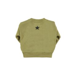 piupiuchick baby Sweatshirt Olive green tiger
