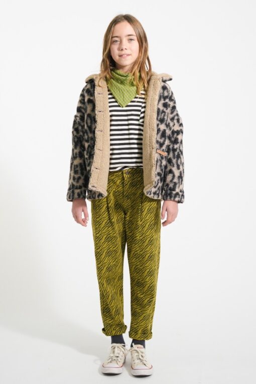 piupiuchick Mom fit trousers Olive green zebra print - Afbeelding 2