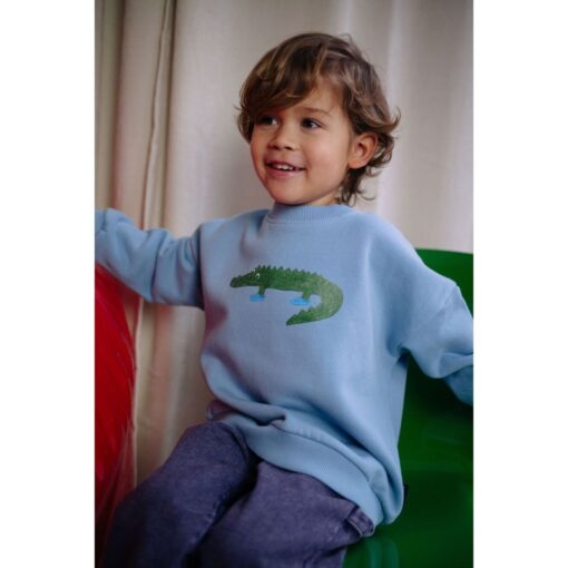 Daily Brat - Croco in Crocs sweater for ever blue - Afbeelding 2