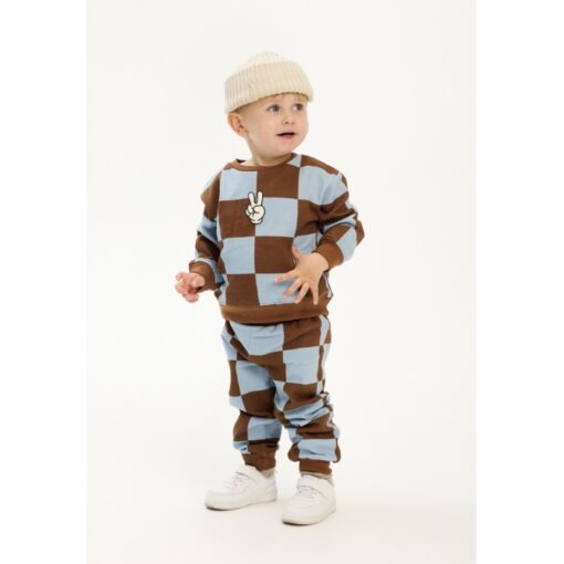 THE NEW Paulie Sweatshirt Toffee Check